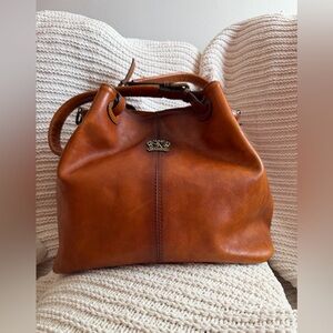 Luxurious Pratesi Firenze Italian Leather Collodi Small Tote Made in Italy